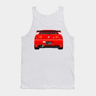 GTR R34 RED Tank Top